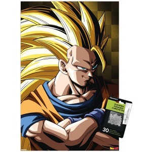 Trends International Dragon Ball Z: Cell Saga - Goku Super Saiya Unframed Wall Poster Prints - 1 of 4