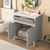 TIRAMISUBEST 30'' Bathroom Vanity with Ceramic Sink, Free Standing Single Vanity Set with Soft Closing Doors - 3 of 4