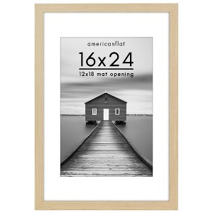 Americanflat Wide Molding Picture Frame with Mat - 1 of 4