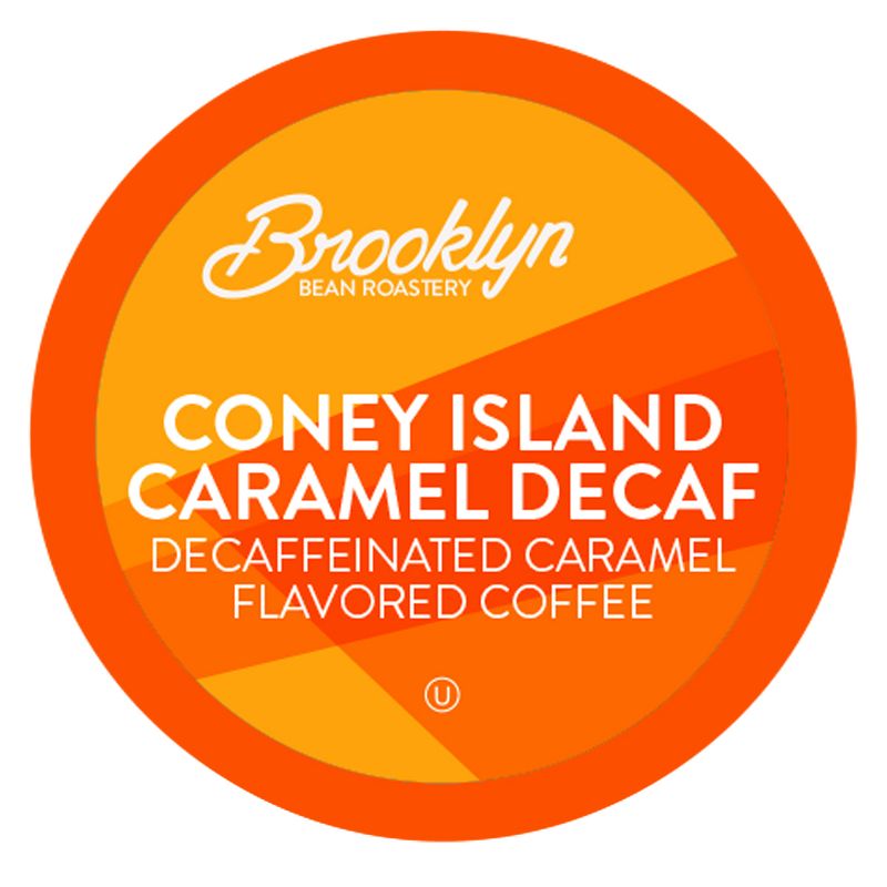 Brooklyn Bean Decaf Coney Island Caramel Coffee Pods, 1 of 7