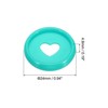 Unique Bargains Plastic DIY Notebook Planner Heart Book Binding Discs 22 Pcs - 2 of 4