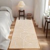 Modern Rug Runners for Hallways, Abstract Kitchen Runner Rugs Non Slip Bath Runner, Rainbow Washable Runners Rug - 2 of 4