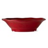 tagltd 10 oz. 7 in. Veranda Cracked Glazed Solid Red Wavy Edge Melamine Serving Bowls 4 pc Dishwasher Safe Indoor Outdoor - 2 of 4