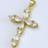 Aria Jeweler Inc Chain with Diamond Cross - 2 of 4
