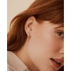 Molenia 18K Gold Hoop Earrings for Women, 925 Sterling Silver Square Minimalist Hoops Huggie, Chunky Hypoallergenic Fashion Earrings - 2 of 4