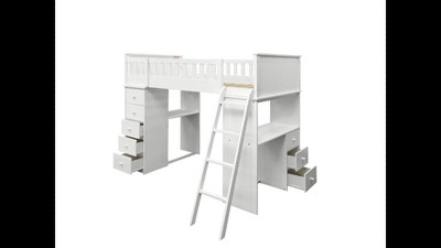 Acme willoughby best sale white loft bed