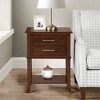 Breighton Home Sydney 2 Drawer End Table with Shelf in Espresso - 2 of 4
