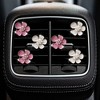 Anna-Kaci 3-Piece Enamel Flower Car Air Vent Clip Set with Pearl Center Design 1.1in - Pink - 4 of 4