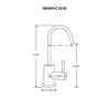 ALFI Point of Use Cold Water Drinking Faucet with Gooseneck Swivel Spout - 3 of 3