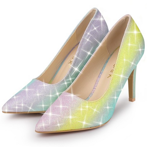 Pastel hot sale rainbow heels