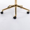GDFStudio Webb Adjustable Faux Shearling Swivel Office Chair with Gold Metal Base - 3 of 4