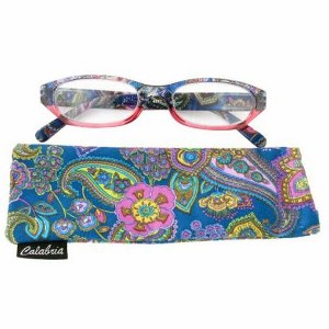 Calabria 4377 Reading Glasses with Floral Designs & Matching Case - 1 of 4