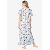 Dreams & Co. Plus Size Long Floral Print Cotton Gown - 3 of 4