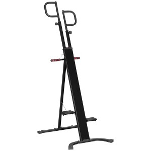 NAYSAYE Fitness Climbing Machine Vertical Stepper Height Adjustable Full Body Workout for Home Gym, Black and Red, 39.30"*23.50"*76.80" - 1 of 4