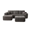 XIZZI Modular Sectional Sofa Couch, L/U-Shape Upholstered Couch, Modern Minimalist Couches for Living Room, Free Combination Deep Seat Corner Couch - 2 of 4