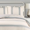 Farmhouse Stripe Reversible Cotton Comforter & Sham Set - Lush Décor - image 2 of 4