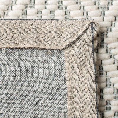 Geometric Flat Weave Wool And Cotton With Latex Geometric Rug