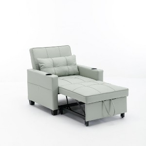 CAVINAS 3 in 1 Chair Bed Sleeper for Adults, Modern Futon Sofa Bed, Pull-out Convertible Couch for Living Room - 1 of 4