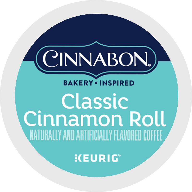 24ct Cinnabon Classic Cinnamon Roll Keurig K-Cup Coffee Pods Flavored Coffee Light Roast, 4 of 12