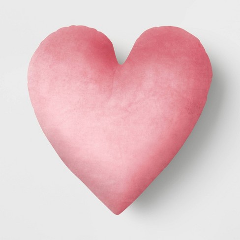 Velvet heart sale pillow