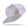 Nertpow Baseball Cap, Snapback Trucker Hat for Men & Women with American Flag and Adjustable, Breathable Mesh, Flat Bill Hats - 2 of 4