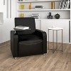 Flash Furniture LeatherSoft Guest Chair with Tablet Arm, Chrome Legs and Cup Holder - image 2 of 4