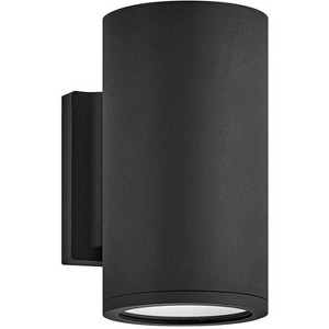 Hinkley Silo 8" High Black Cylinder Modern LED Outdoor Wall Light - 1 of 1