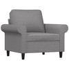 vidaXL Sofa Chair Living Room Accent Upholstered Chair with Armrest Fabric - 2 of 4