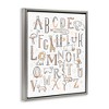 Stupell Industries Nursery Animal Alphabet Chart Floating Frame Canvas Art, Gray, 25" x 31" - 2 of 4