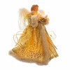 Kurt Adler Angel Figurine Tree Topper, Ivory and Gold, 10" - 2 of 3