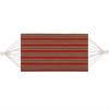 SUGIFT 2-Person Brazilian-Style Cotton Double Hammock with Stand Set with Carrying Bag - Red Stripes - 3 of 4