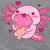 Girls' - Instant Message - Axolotl Loves Ice Cream Shirt Tail Raglan Graphic T-shirt - 2 of 4