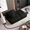 Modern Modular Sectional Sofa, DIY Layout Design Sofa, Tufted Sofa with Chenille Fabric Textile and Foam Pillows-Baofuwish - 2 of 4
