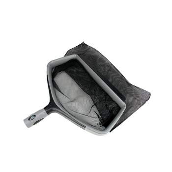 Swimline Hydrotools H2O Pro Swimming Pool Deep Bag Leaf Rake Skimmer Head 17" - Gray/Black