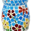 Sunnydaze Outdoor Spring Flowers Mosaic Glass Wind Chime Bell - 7" - 4 of 4