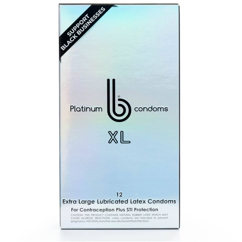 b condoms Platinum Condoms - XL - 12ct, 1 of 6