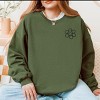 Simply Sage Market S.W.Smiley Good Vibes Only Smiley Face Front And Back Sweatshirt - 2 of 4
