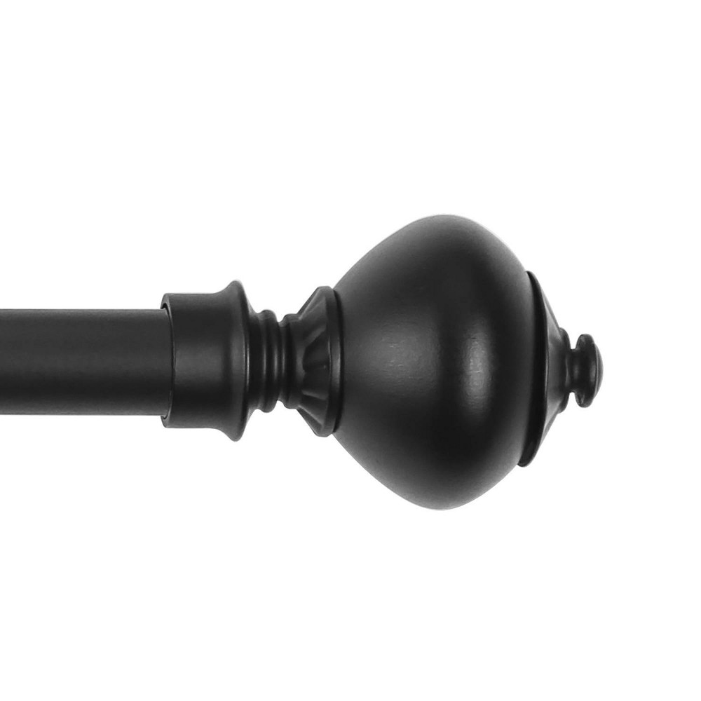 48"-86" Chicology Curtain Rod Pietro Black