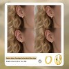 Hypoallergenic Small Chunky Hoops | 14K Gold Filled, Non-Tarnish & Lightweight 3-Pair Set for Sensitive Ears - 2 of 4