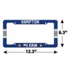 Hampton University #1 Fan License Plate Tag Frame - 4 of 4