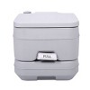 DOMETOUR Lightweight Portable Toilet Gallon Flushable Camping Toilet, Sanitary Outdoor Travel Toilet for Tents Boats Semi Trucks RV Campers Gray - 3 of 4
