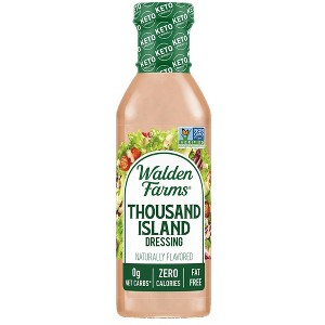 Walden Farms Thousand Island Dressing – Calorie-Free, Sugar-Free, Low Carb, Keto-Friendly, Dairy-Free, Gluten-Free Creamy Dressing – 12 oz - 1 of 4