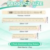 Unique Bargains Aluminum Alloy Rulers with Centimeters Millimeters Inches and Conversion Table - 2 of 4