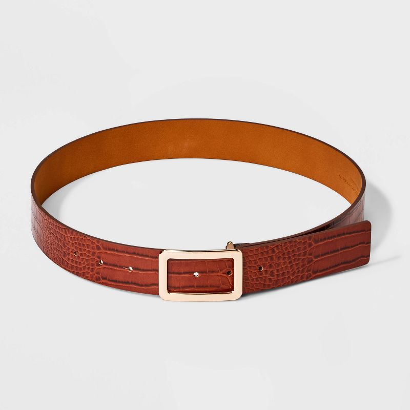 Women's Square Buckle Belt - A New Day™, 3 of 4