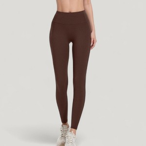 Anna-Kaci Active Women's High Waist Full Length Active Leggings with Wide Waistband and Seamless Design - 1 of 4