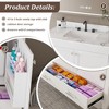 Modern 43" Bathroom Vanity with Carrara White Artificial Marble Top,3-Hole Sink Cabinet with Drawers & Doors,Solid Frame and MDF for Bathrooms - 4 of 4