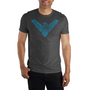 DC Comics Nightwing Heather Gray Tee Shirt T-Shirt - 1 of 1