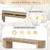 NicBex Modern Minimalist Console Table with 2 Concealed Drawers,Rustic Wood Grain Entryway Table Foyer Tables for Entryway,Hallway,Living Room - 4 of 4