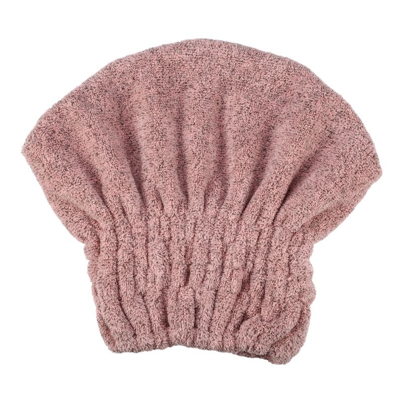 Unique Bargains Charcoal Fiber Hair Drying Towel Dry Cap 1 Pc, 1 of 8