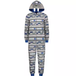 Sleep On It Boys Walrus Zip-Up Hooded Sleeper Pajama with Built Up 3D Character Hood